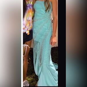 Strapless prom dress